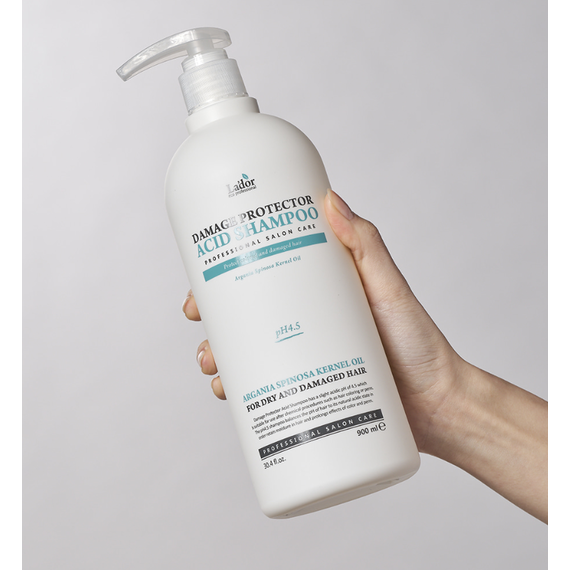 Защитный шампунь для поврежденных волос Lador Damage Protector Acid Shampoo, 900 мл, изображение 2