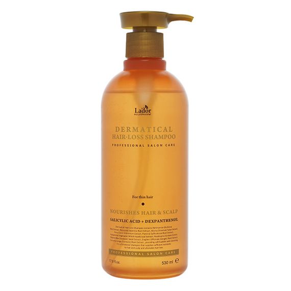 Укрепляющий шампунь для тонких волос Lador Dermatical Hair- Loss Shampoo (For Thin Hair), 530мл