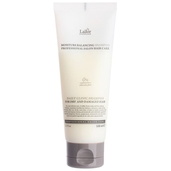 Увлажняющий бессиликоновый шампунь Lador Moisture Balancing Shampoo, 100 мл